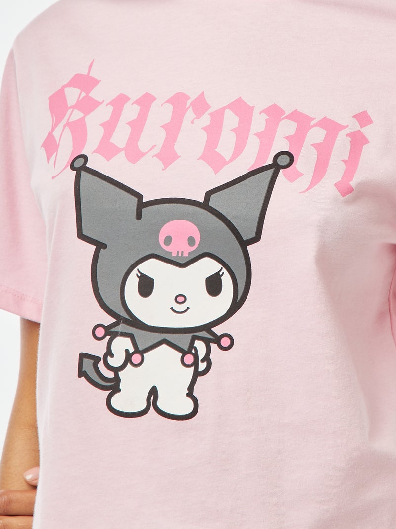 T-shirt com estampado 'Hello Kitty e amigos' ROSA - Kiabi