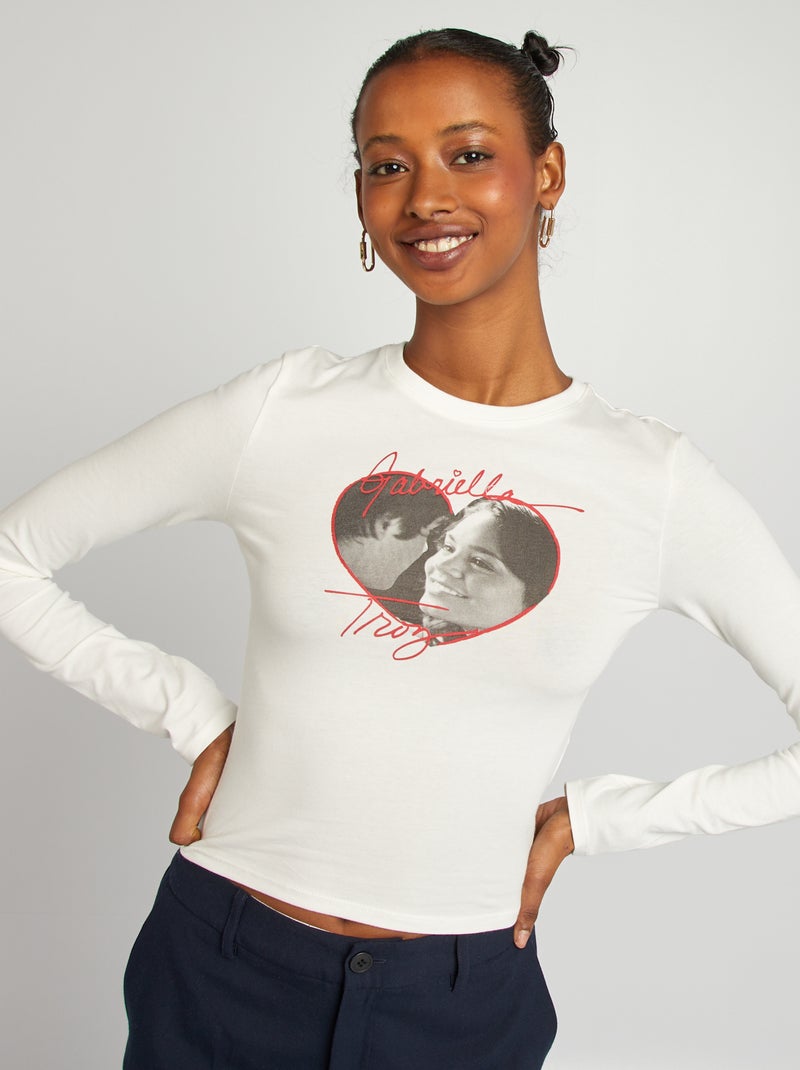 T-shirt com estampado 'High School Musical' BRANCO - Kiabi