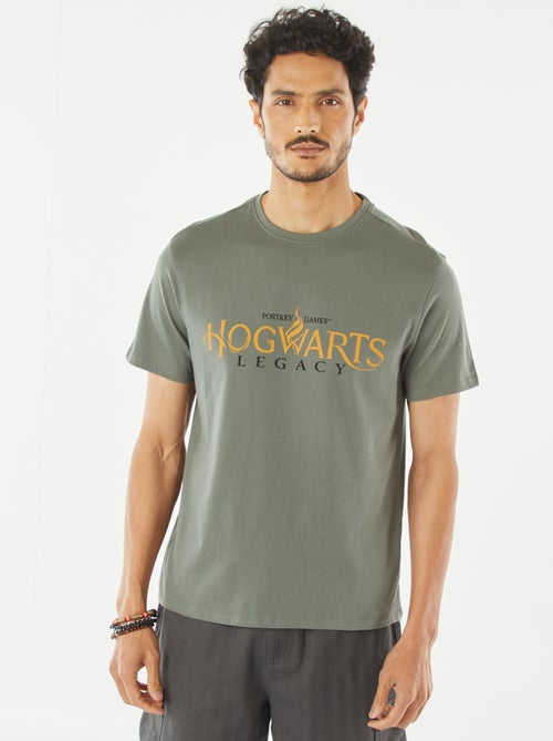 T-shirt com estampado 'Hogwarts' - Kiabi