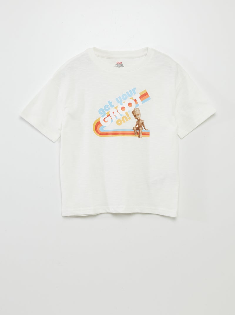 T-shirt com estampado 'Homem-Aranha' BRANCO - Kiabi