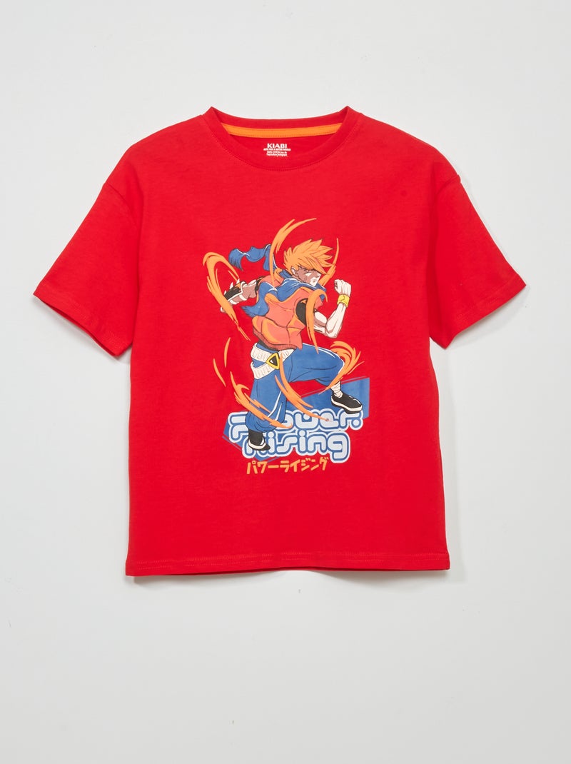 T-shirt com estampado 'Japão' VERMELHO - Kiabi