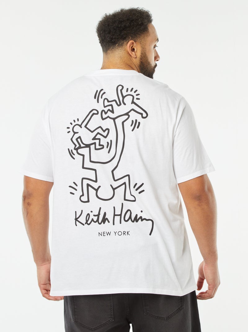 T-shirt com estampado 'Keith Haring' Branco - Kiabi