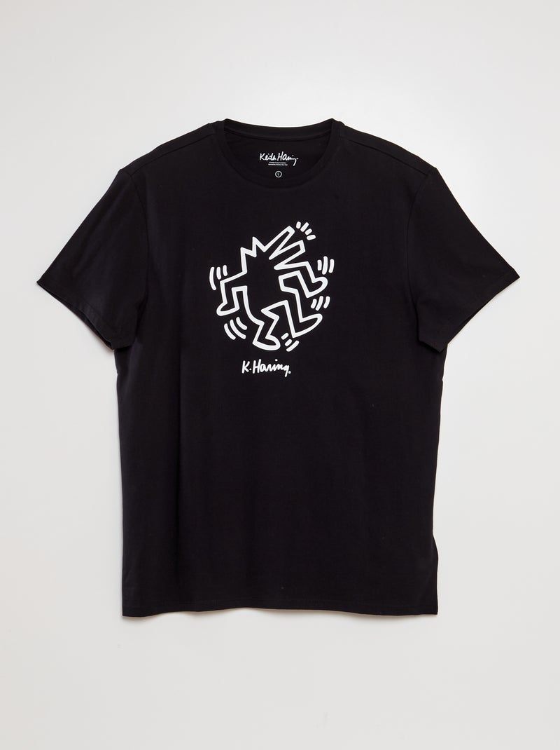 T-shirt com estampado 'Keith Haring' Preto - Kiabi