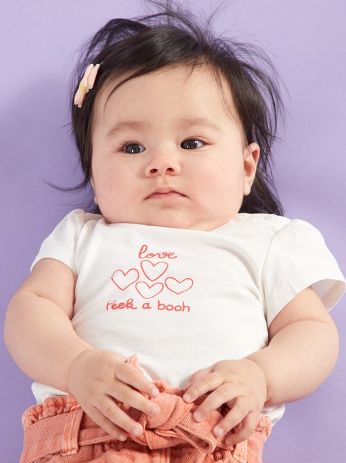 T-shirt com estampado 'Love' - Kiabi