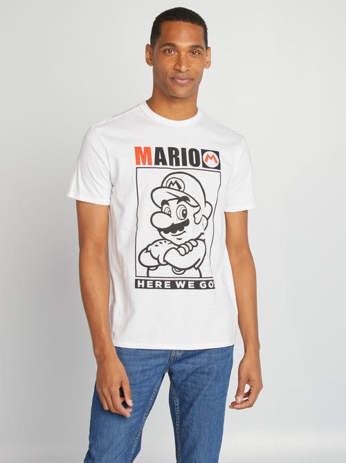 T-shirt com estampado 'Mario' - Kiabi