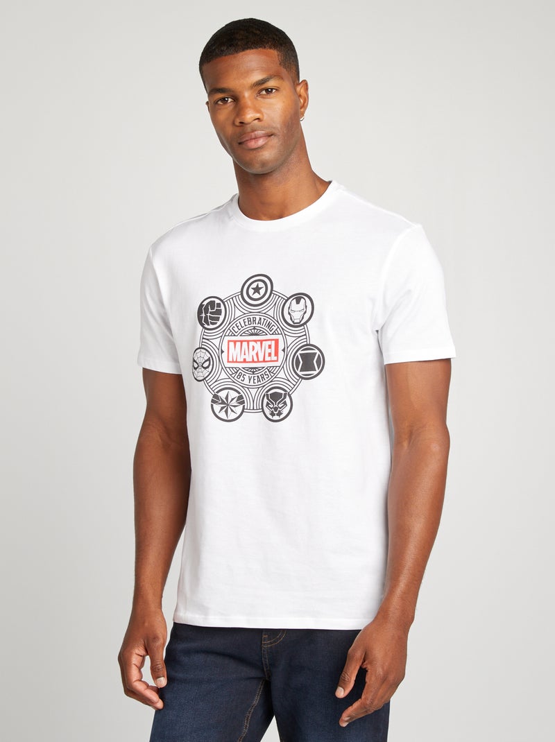 T-shirt com estampado 'Marvel' BRANCO - Kiabi