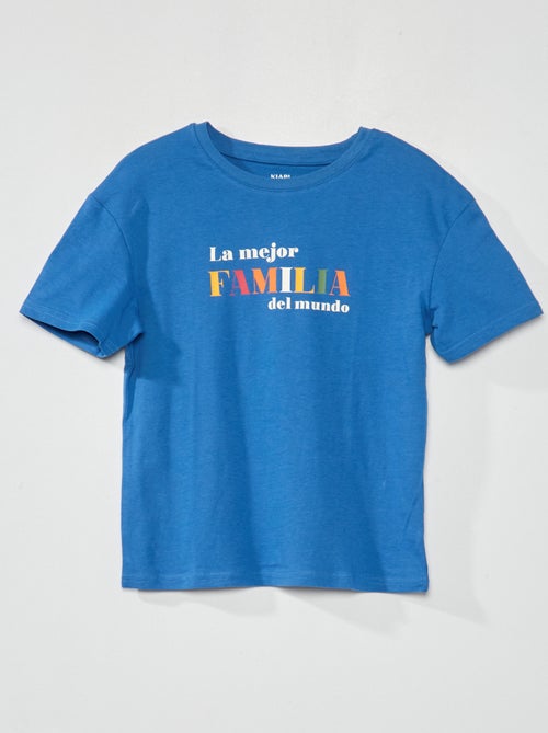 T-shirt com estampado mensagem - Kiabi