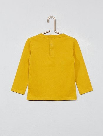 T-shirt com estampado mensagem 'bonheur' - Kiabi