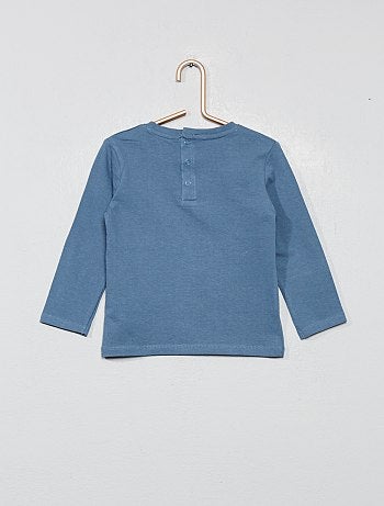 T-shirt com estampado mensagem 'bonheur' - Kiabi