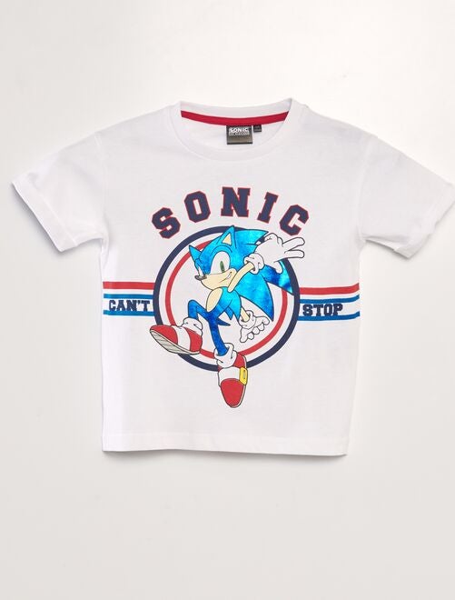 T-shirt com estampado metalizado 'Sonic' - Kiabi