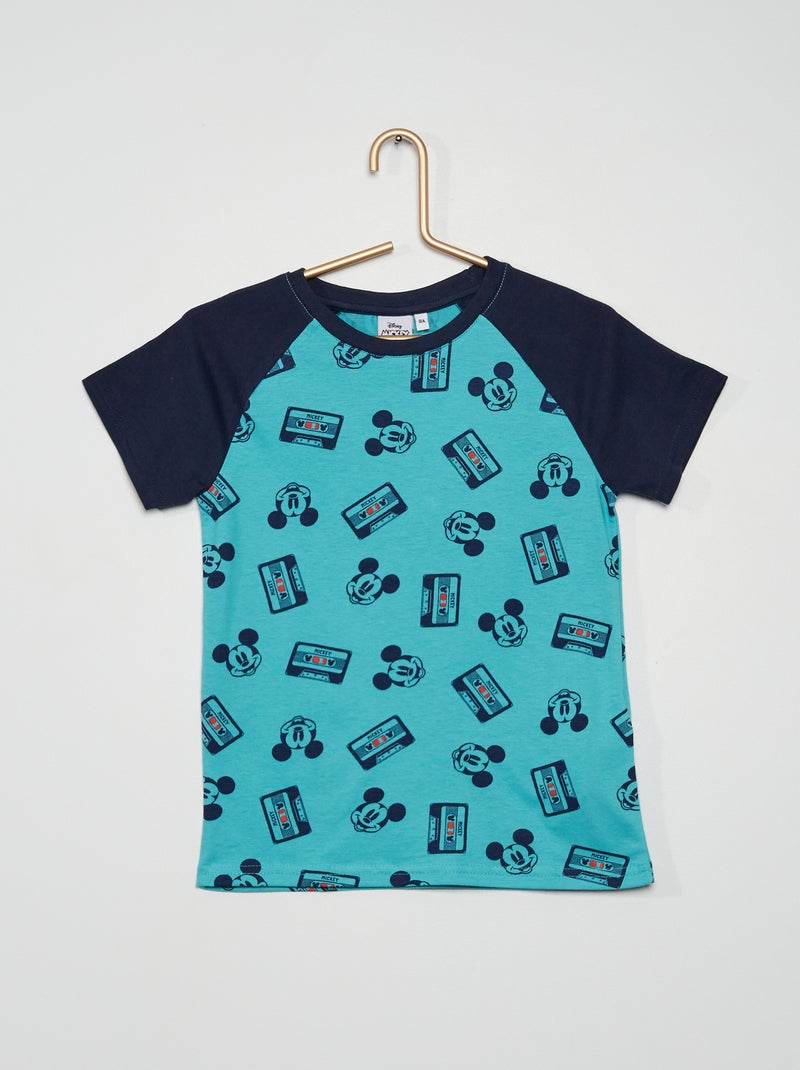 T-shirt com estampado 'Mickey' AZUL - Kiabi