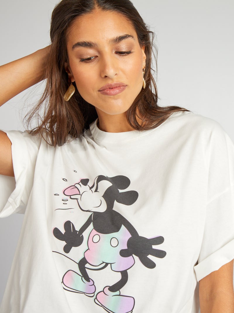 T-shirt com estampado 'Mickey' BRANCO - Kiabi