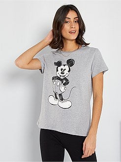 T-shirt com estampado 'Mickey' - Kiabi