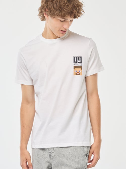 T-shirt com estampado 'Minecraft' - Kiabi