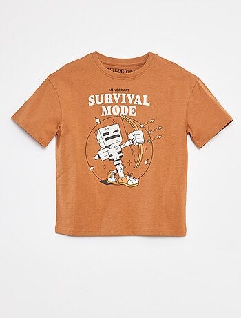 T-shirt com estampado 'Minecraft'