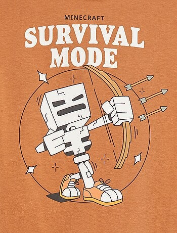 T-shirt com estampado 'Minecraft'