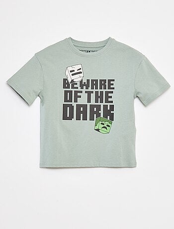 T-shirt com estampado 'Minecraft'