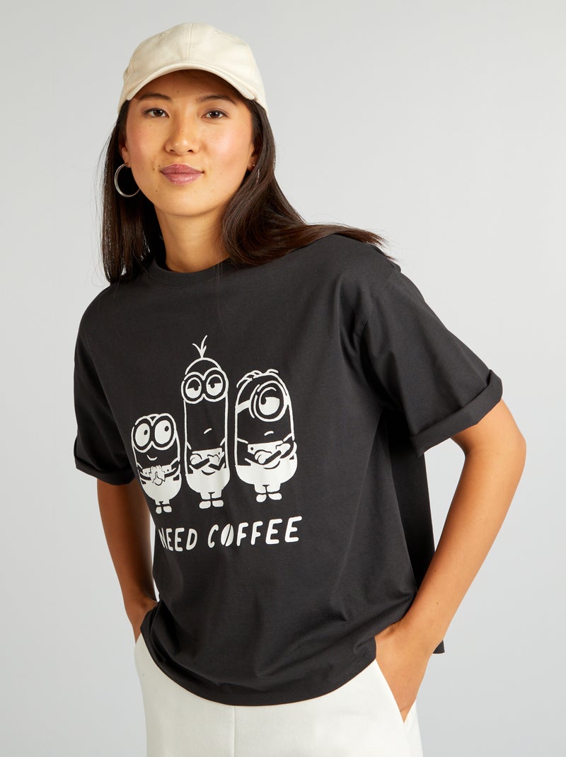 T-shirt com estampado 'Mínimos' BRANCO - Kiabi