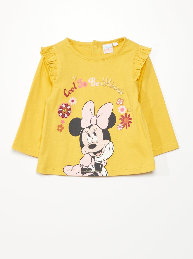 T-shirt com estampado 'Minnie' AMARELO - Kiabi