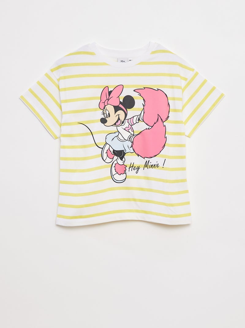 T-shirt com estampado 'Minnie' Amarelo - Kiabi