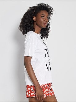 T-shirt com estampado 'Minnie' - Kiabi
