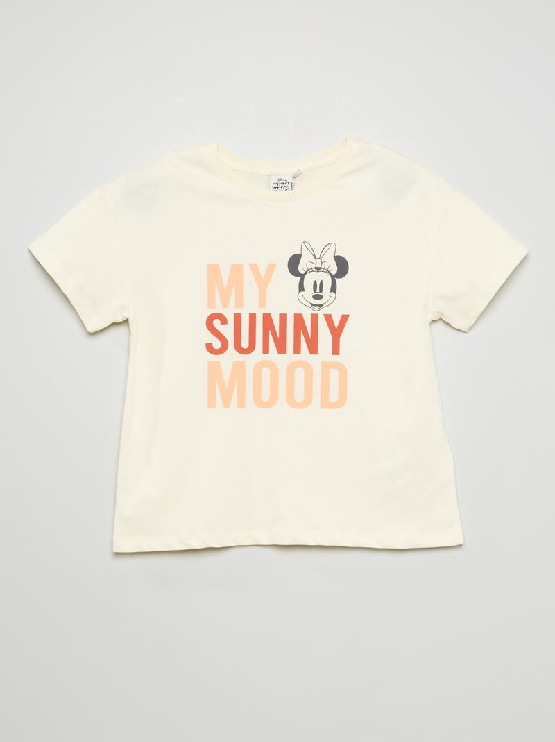 T-shirt com estampado 'Minnie' 'Disney' BEGE - Kiabi