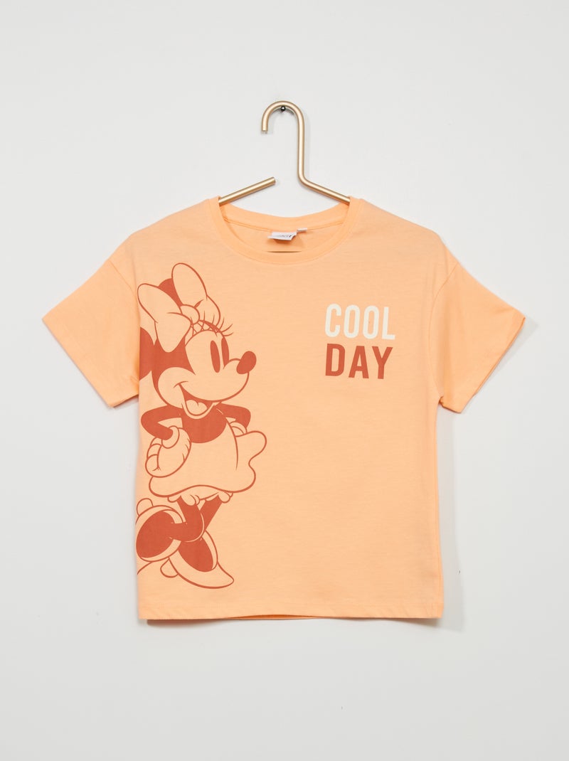 T-shirt com estampado 'Minnie' 'Disney' LARANJA - Kiabi