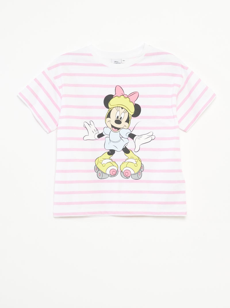 T-shirt com estampado 'Minnie' Rosa - Kiabi
