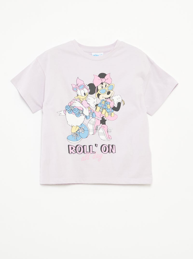 T-shirt com estampado 'Minnie' Violeta - Kiabi