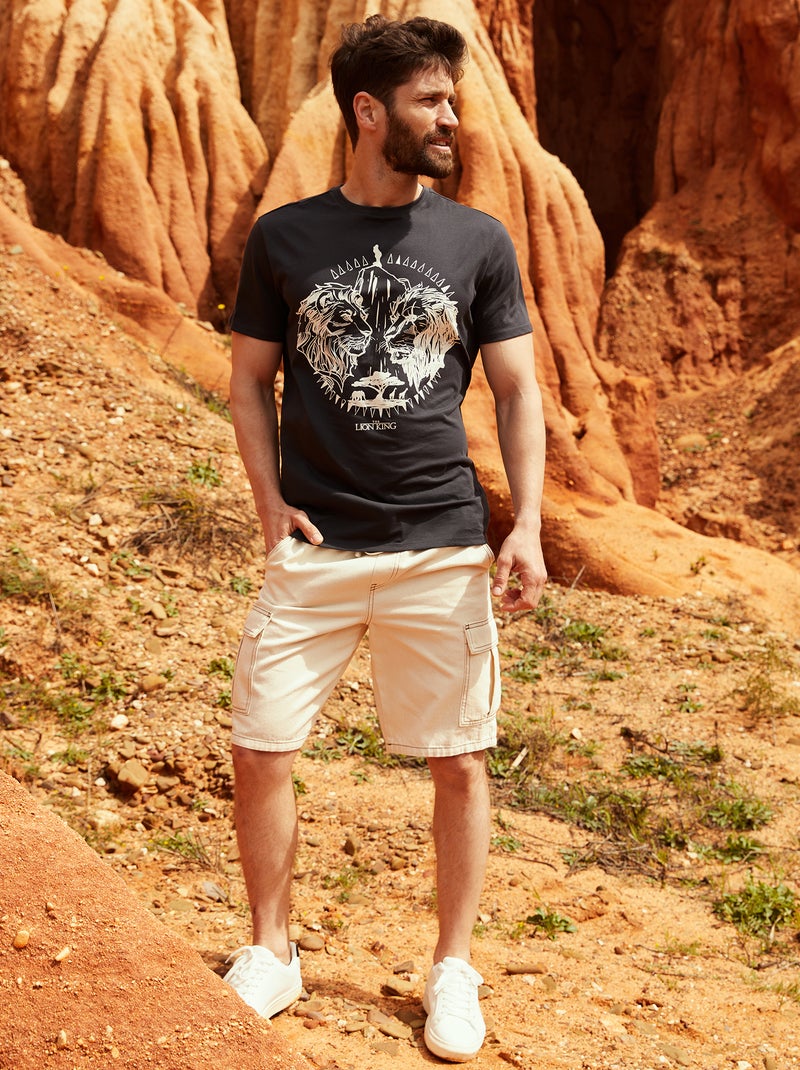 T-shirt com estampado 'Mufasa' PRETO - Kiabi