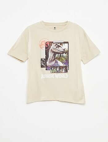 T-shirt com estampado 'Mundo Jurássico'