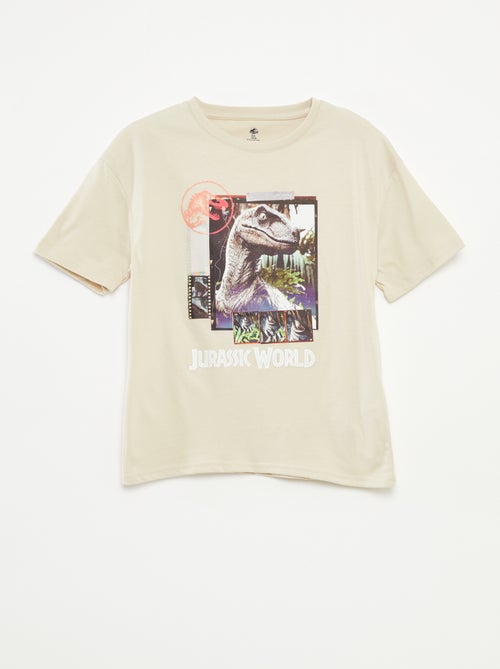 T-shirt com estampado 'Mundo Jurássico' - Kiabi