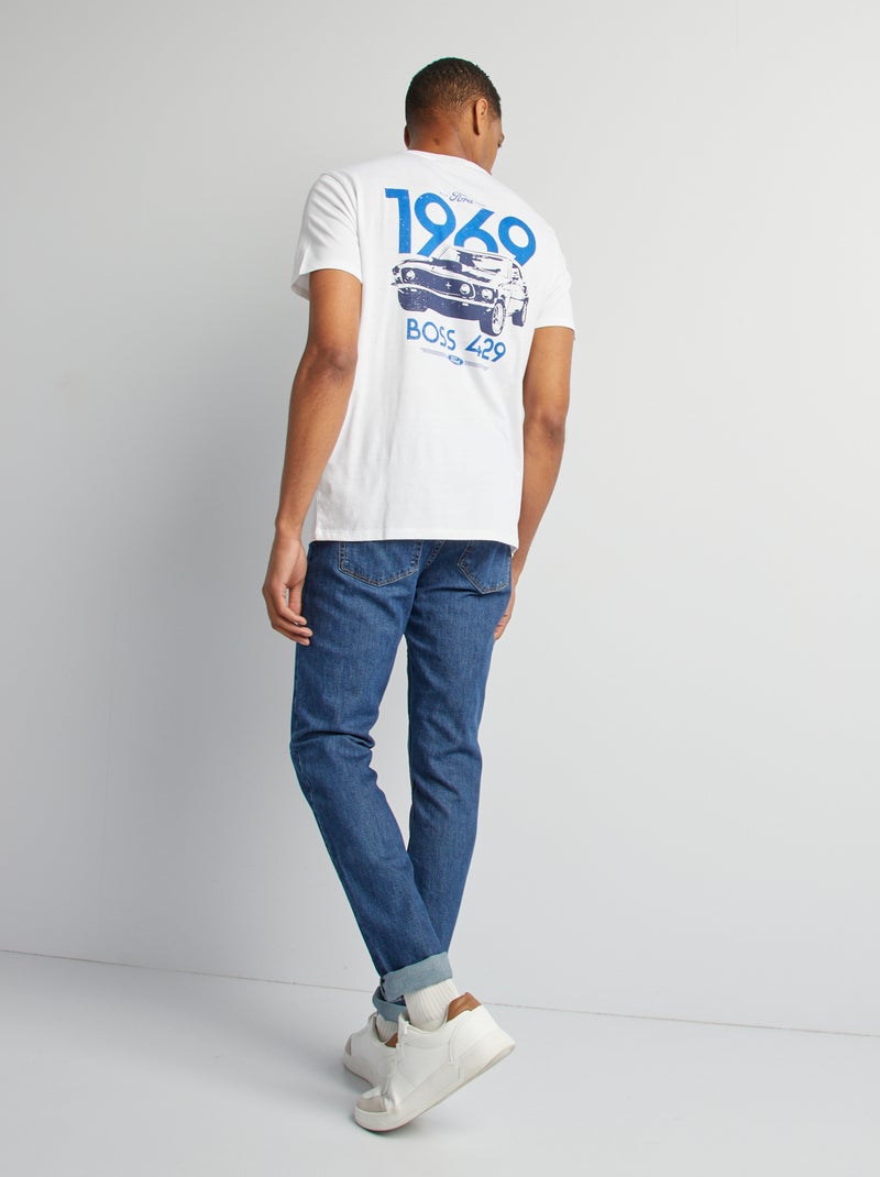 T-shirt com estampado 'Mustang Ford' BRANCO - Kiabi