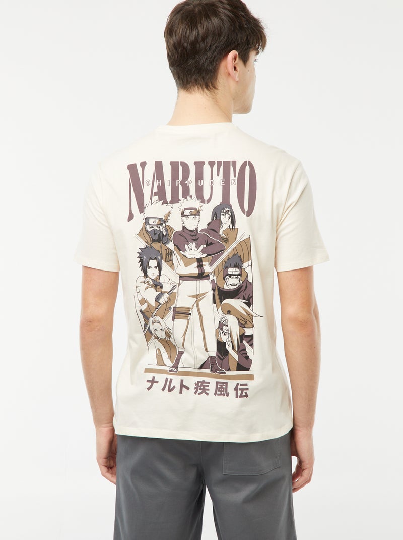 T-shirt com estampado 'Naruto' BEGE - Kiabi