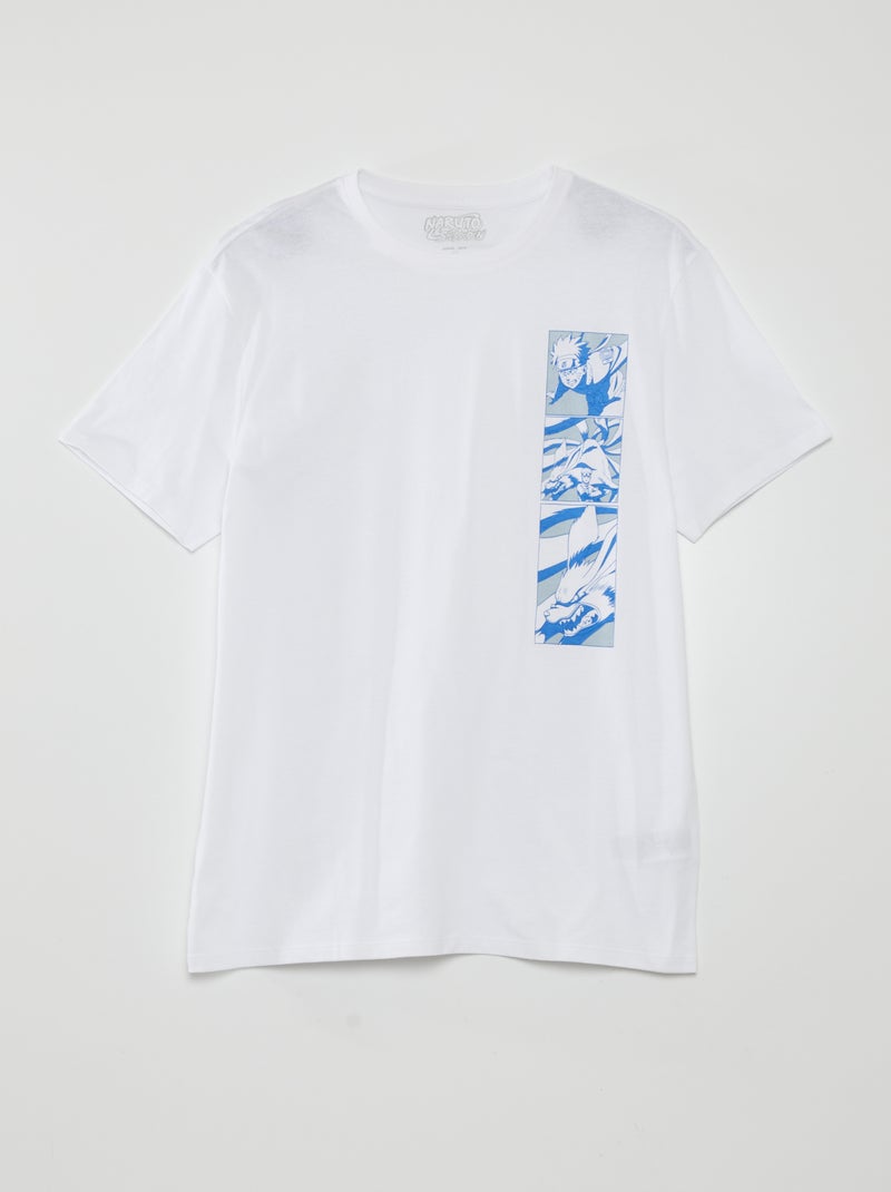 T-shirt com estampado 'Naruto' Branco - Kiabi