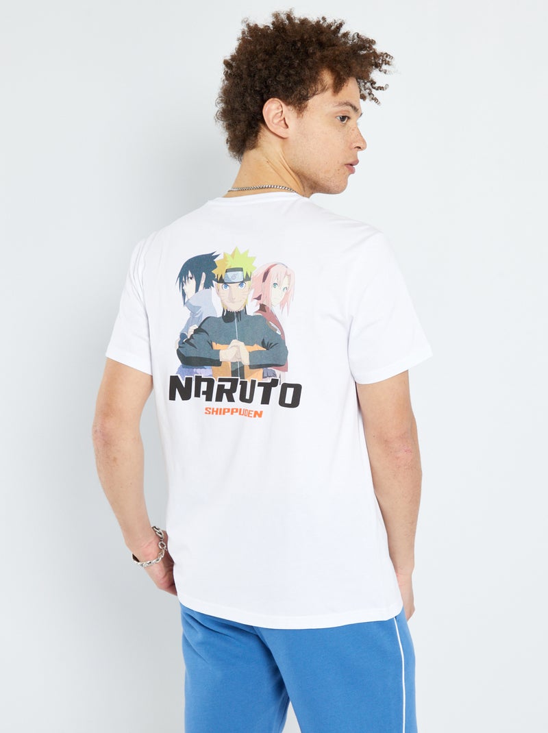 T-shirt com estampado 'Naruto' Branco - Kiabi