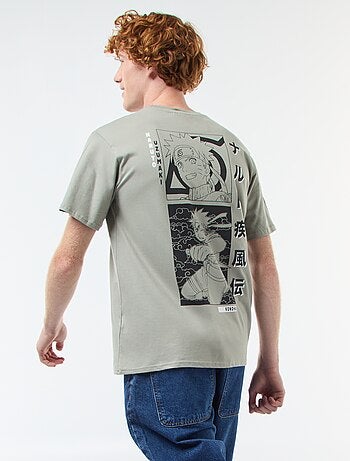T-shirt com estampado 'Naruto' de manga curta
