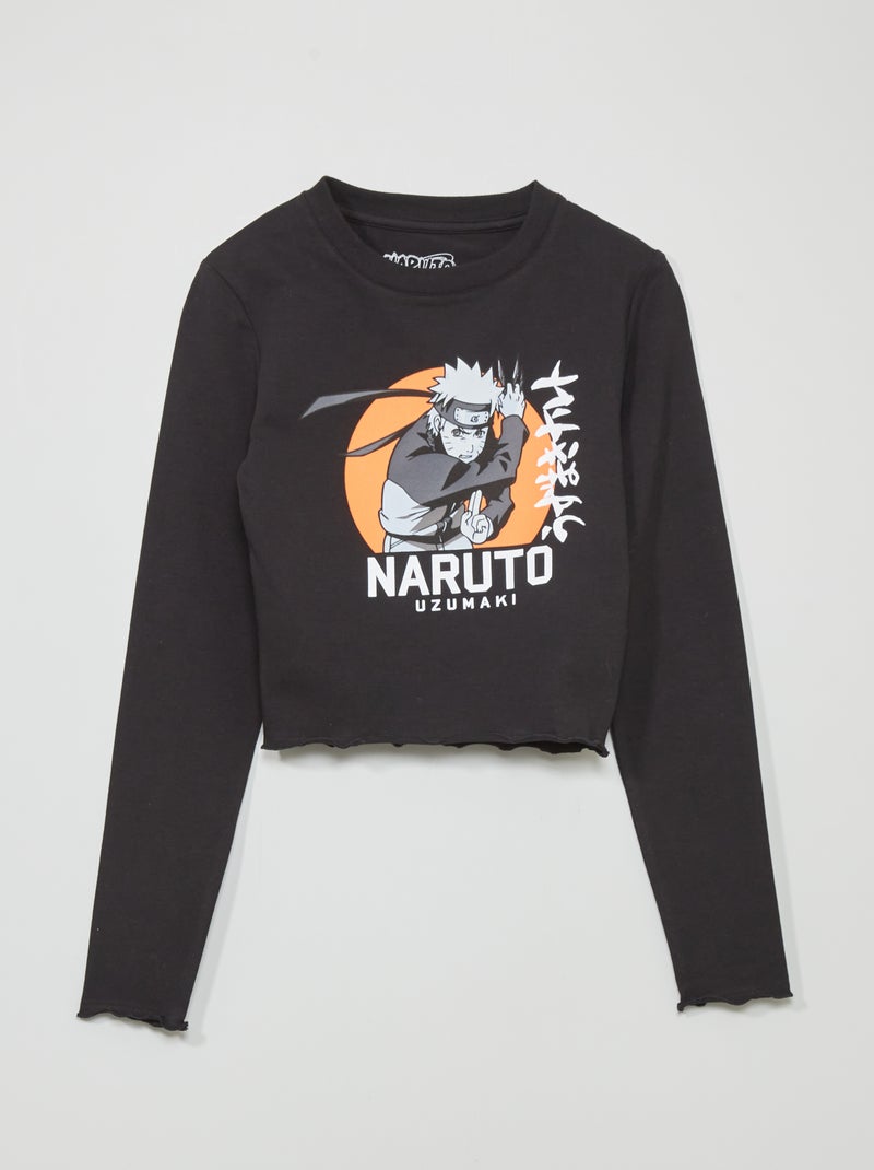 T-shirt com estampado 'Naruto' Preto - Kiabi