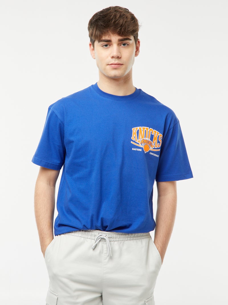 T-shirt com estampado 'NBA' Azul - Kiabi