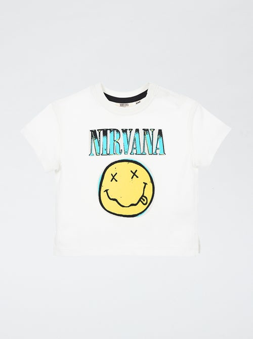 T-shirt com estampado 'Nirvana' - Kiabi