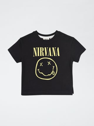 T-shirt com estampado 'Nirvana'