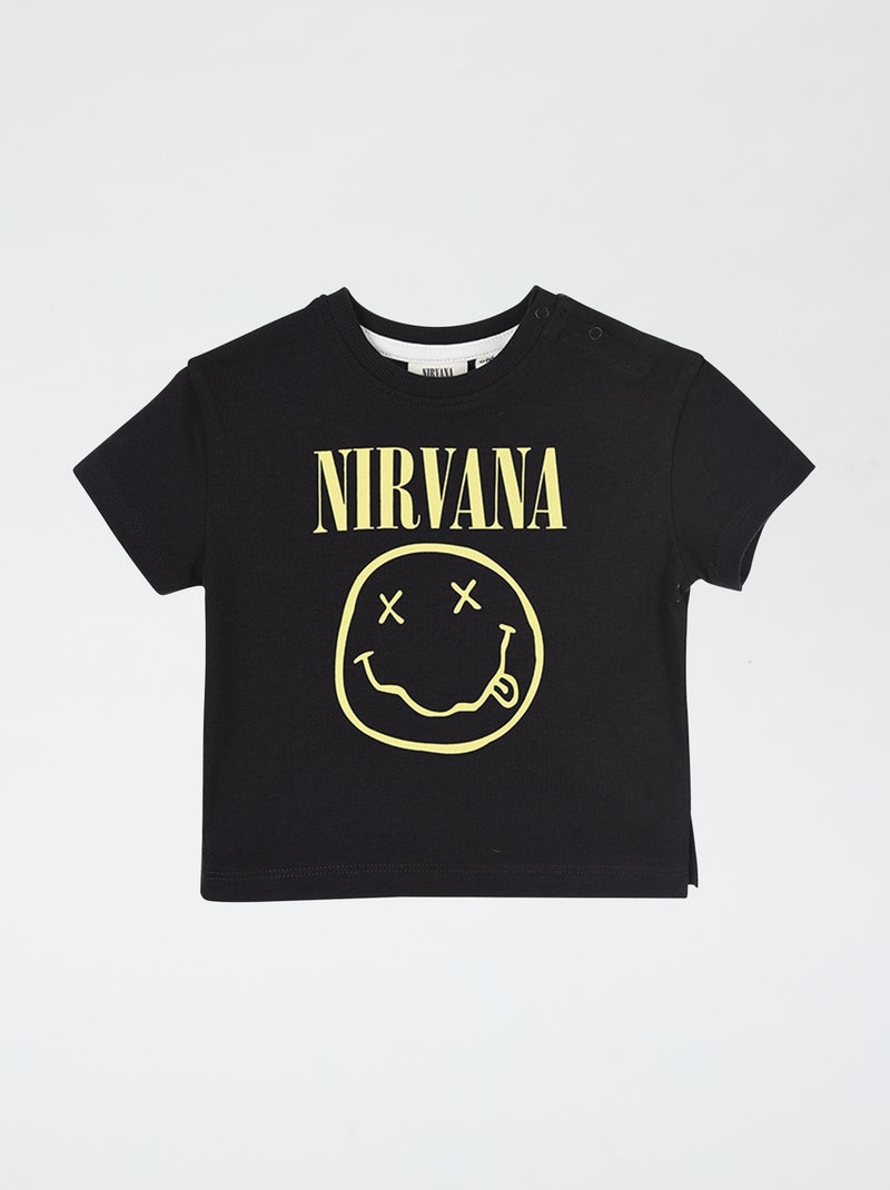 T-shirt com estampado 'Nirvana' CINZA - Kiabi