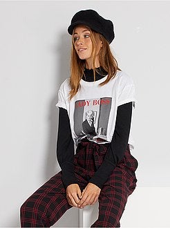 T-shirt com estampado 'O diabo veste Prada' - Kiabi