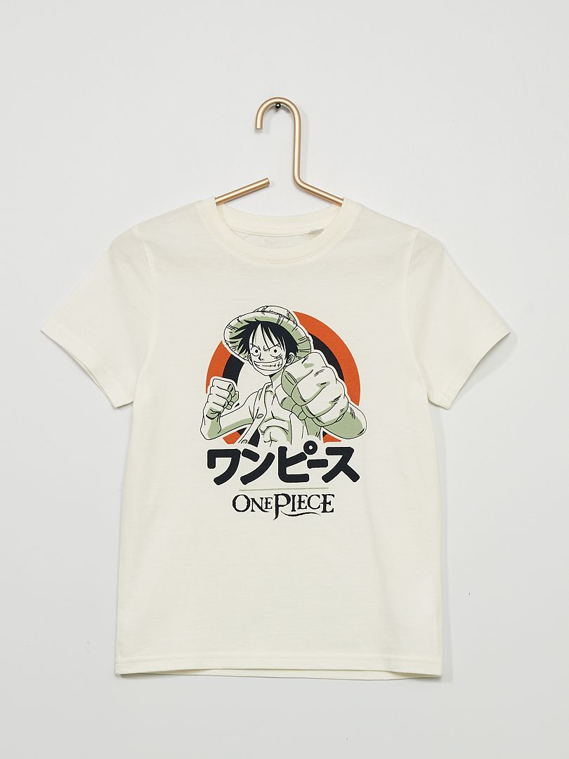 T-shirt com estampado 'One Piece' BRANCO - Kiabi