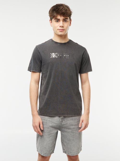 T-shirt com estampado 'One Piece' - Kiabi