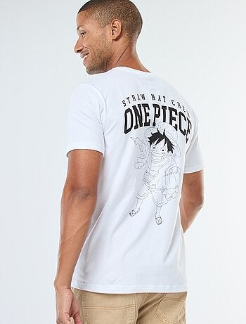 T-shirt com estampado 'One Piece' de manga curta