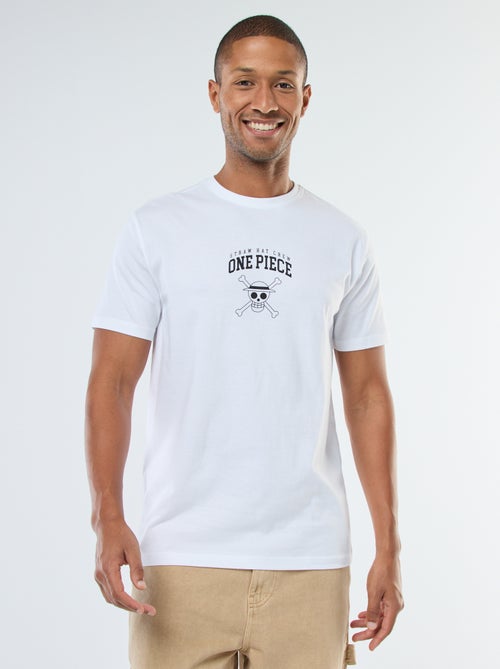 T-shirt com estampado 'One Piece' de manga curta - Kiabi
