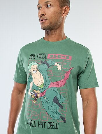 T-shirt com estampado 'One Piece' de manga curta