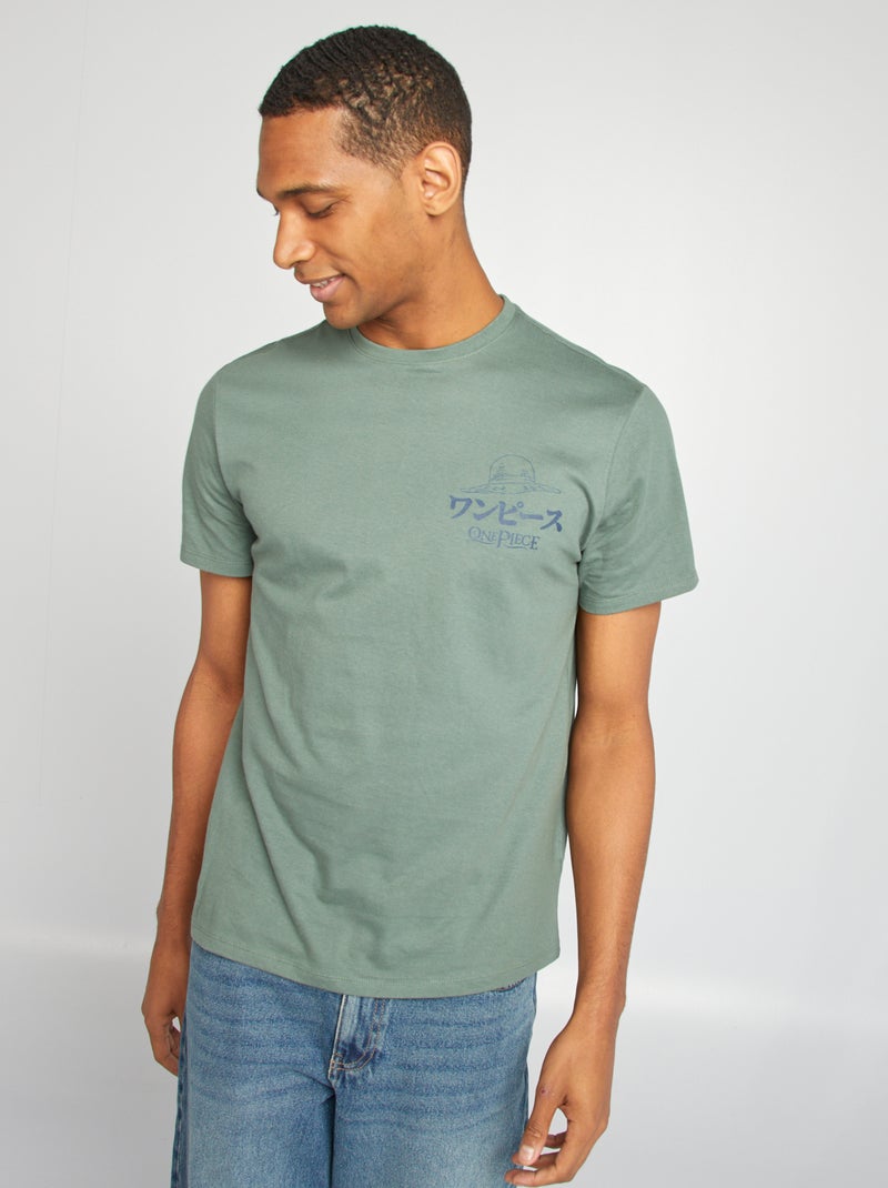 T-shirt com estampado 'One Piece' VERDE - Kiabi