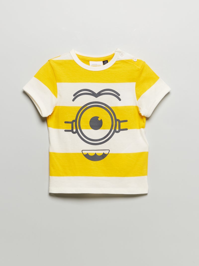 T-shirt com estampado 'Os Mínimos' BRANCO - Kiabi